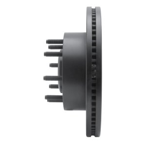 Ford F-250 Super Duty Brake Rotor (1) - Front Left - R1 Concepts - Drilled & Slotted - Black - `11-`25